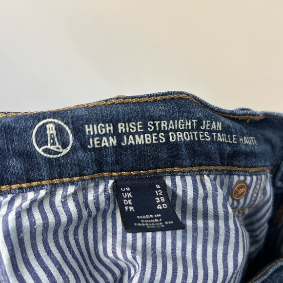 Women’s, Jeans, Lands’ End, 8, Blue - Picture 7 of 8